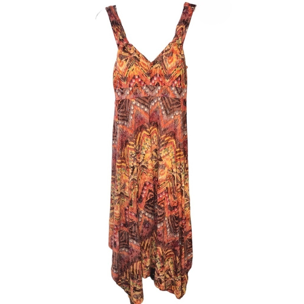 American Rag Tribal Boho Multi Color Handkerchief Dress NWT Junior’s Size Small